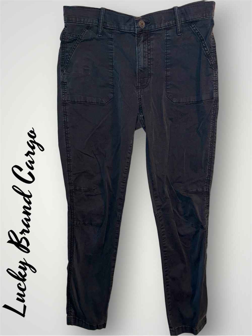 🌼Lucky Brand Charcoal Straight Leg Cargo Pants